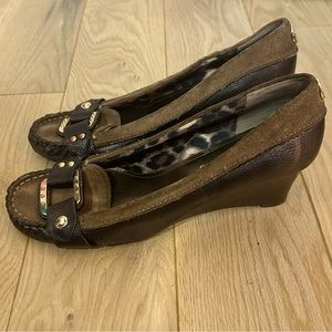 Arturo Chiang Brown Wedge Heels | Size: 10